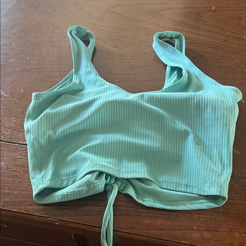 Beach Riot Mint Ruched Crop Top - Picture 3 of 3